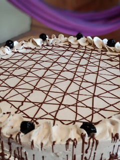 Una foto de Pastel tres leches de café