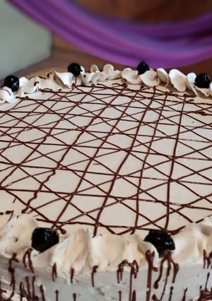 Una foto de Pastel tres leches de café