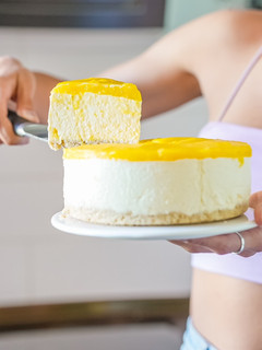 Una foto de Cheesecake de mango