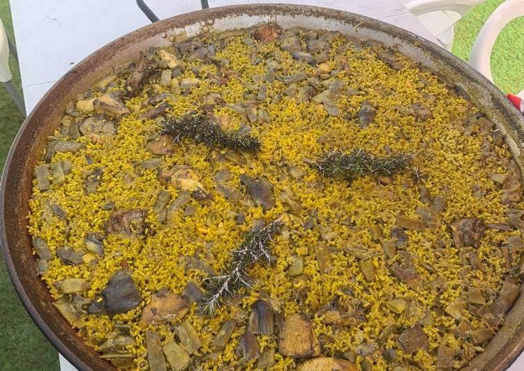 Paella valenciana con mi toque personal