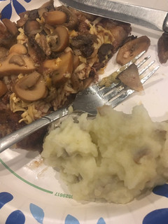 A picture of Mashed potatoes .