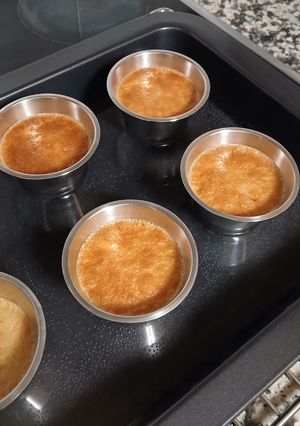 Una foto de Flan de galletas Maria