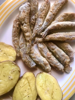 Una foto de Bacaladitos frescos fritos en airFryer