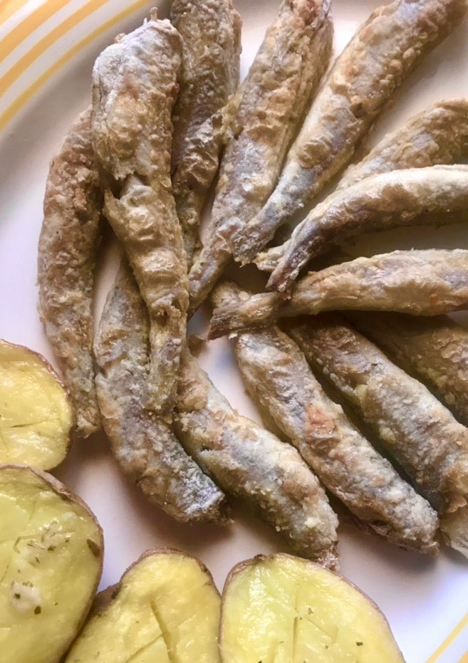 Una foto de Bacaladitos frescos fritos en airFryer