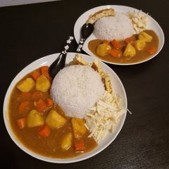 A picture of Veggie japanese curry.