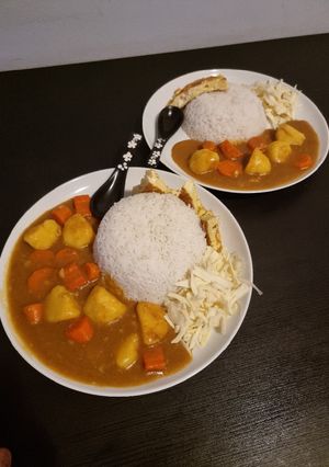 A picture of Veggie japanese curry.