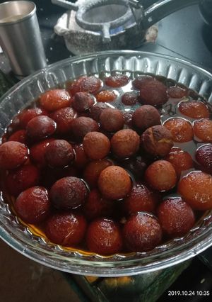 A picture of Panner (homemade) gulab jamun.