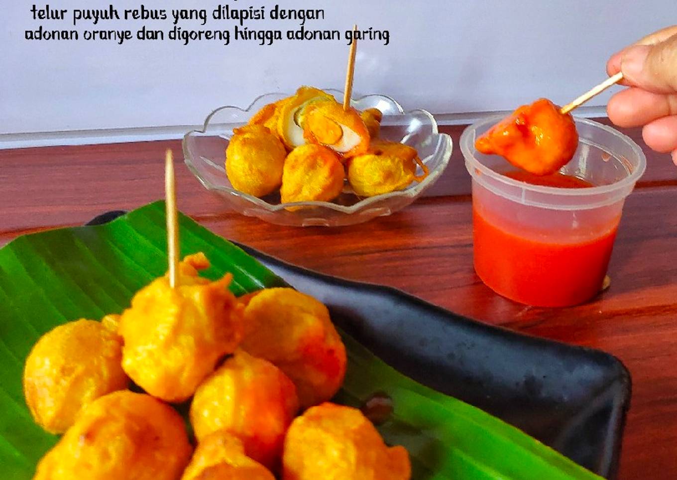 Kwek - kwek (telor goreng ala Filipina)