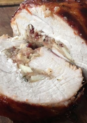 A picture of Apple & Cranberry Stuffing.