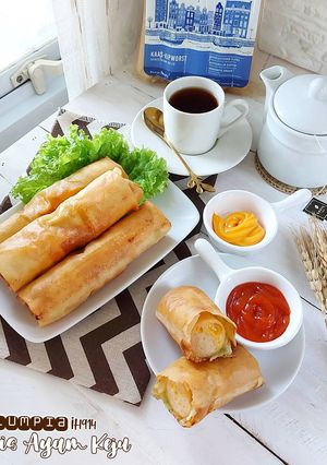 Foto resep Lumpia Sosis Ayam Keju