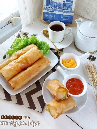 Cara Simple Membuat Resep  Lumpia Sosis Ayam Keju yang Bikin Ngiler, Lezat Sekali