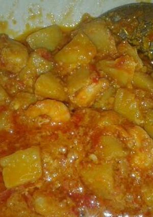 Foto resep Sambel goreng kentang udang kaldu udang