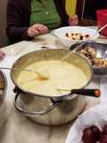 Cheesy Fruit Fondue