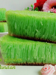 Foto resep Bika Ambon Pandan Ekonomis (tanpa cetakan)