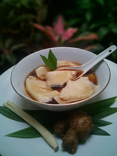 Foto resep Kembang tahu saus jahe (puding susu kedelai)