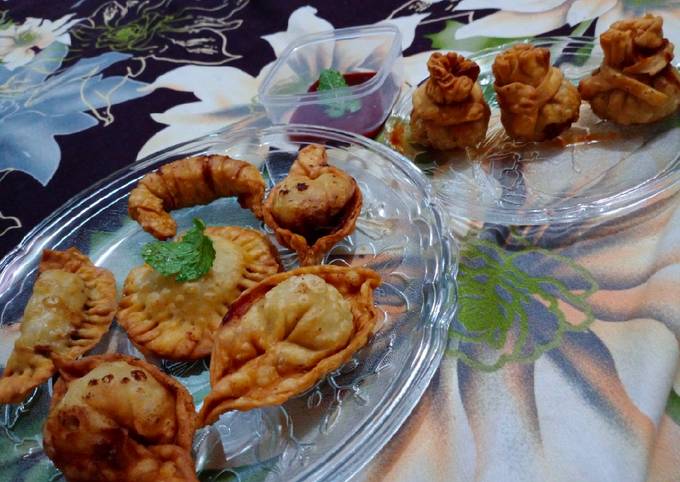 Recipe: Appetizing Chicken wonton in different shape