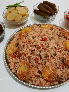 عکسی از دستور لوبیا پلو