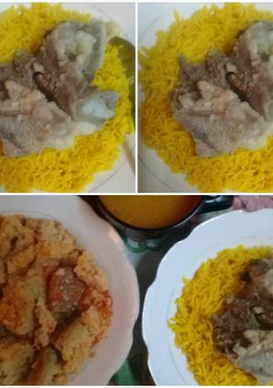 صورة لوصفة رز وفته بالخل والثوم🎈
