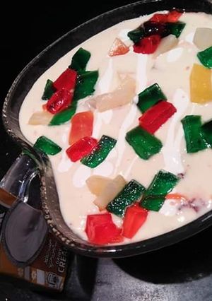 A picture of Fruit Trifle #CookpadFruits #CookoadApp.