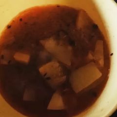 A picture of Potato jhol.