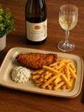 Ryba z frytkami i sosem tatarskim po angielsku - Fish and chips