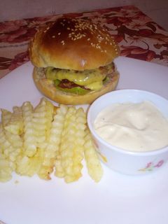 صورة لوصفة همبرغر يشهي 😋😋