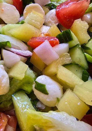 Nyári vegyessaláta recept fotója