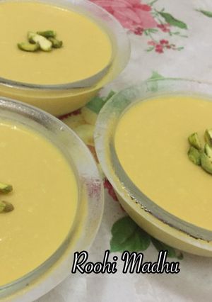 A picture of Instant Mango CustardEggless No gelatin.