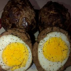 A picture of Scotch eggs.