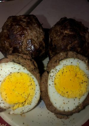 A picture of Scotch eggs.