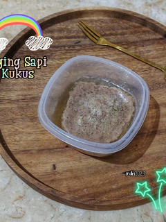 Foto resep Daging Sapi Kukus : Mpasi BB Booster start 8m+