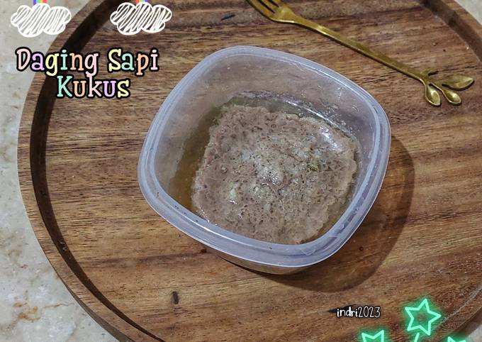 Resep Daging Sapi Kukus Mpasi Bb Booster Start 8m Oleh Dapur Halal Indri Cookpad 