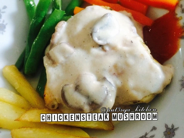 Cara Gampang Membuat Resep Chicken steak saus mushroom enak dan simple yang  Bikin Ketagihan Anti Ribet, Uenak Banget