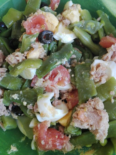 Una foto de Ensalada de judías verdes