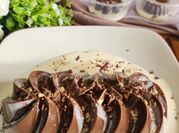 Gambar fla pudding ala restoran