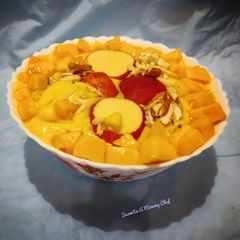 A picture of Mango custard.