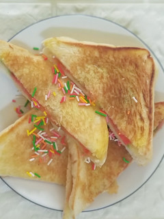 Foto resep Roti panggang warna warni