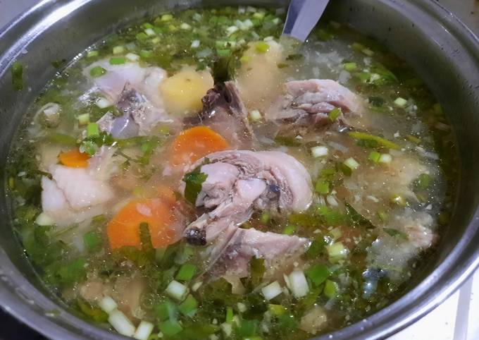 Simple Chicken Soup / Sop Ayam Kampung Sederhana