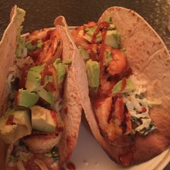 A picture of Low Carb Spicy Shrimp Tacos.