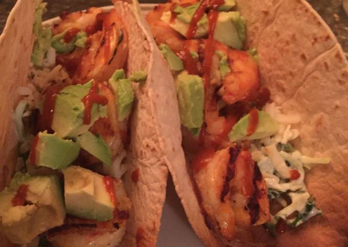 Low Carb Spicy Shrimp Tacos