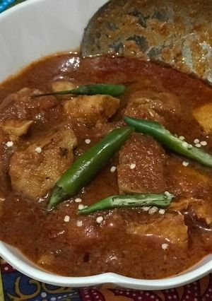 A picture of Chicken boneless kadahi.