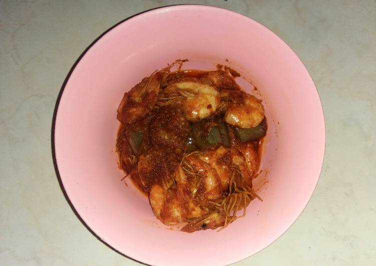 Udang Terong Bumbu Bali