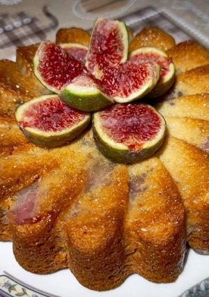 Foto di Torta con fichi freschi