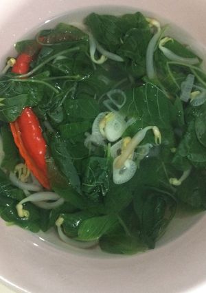 Foto resep Sayur bayam toge bening