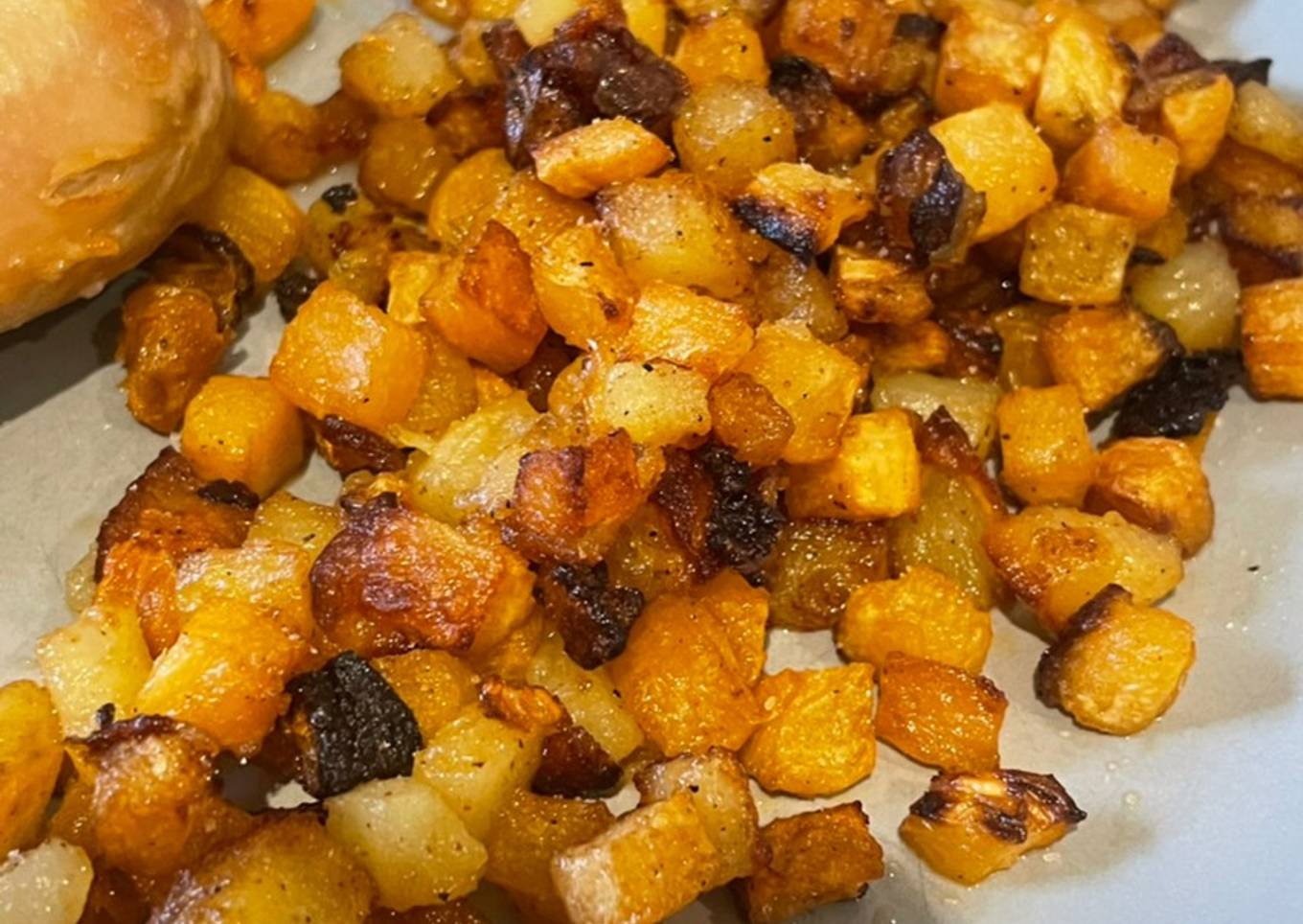 Crispy Roasted Diced Swede