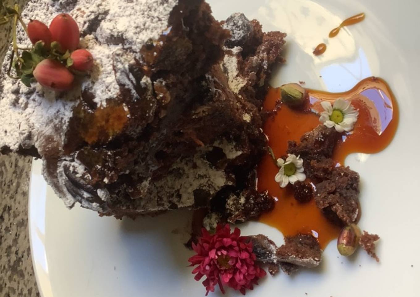 Brownie chocolat 🍫 noix de pécan 🍁🌰pistaches 🍰