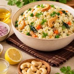 A picture of How to Make Rava Upma Step by Step.