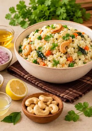 A picture of How to Make Rava Upma Step by Step.