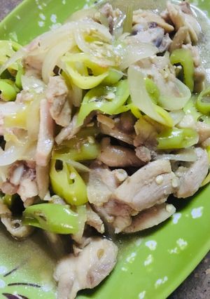 รูปของ ไก่ผัดพริกหยวก