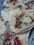 Doraditas de pastor con queso y verdura. Del pirul. Jalisco